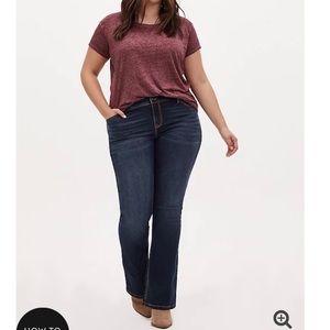 Luxe slimboot jeans, super stretch